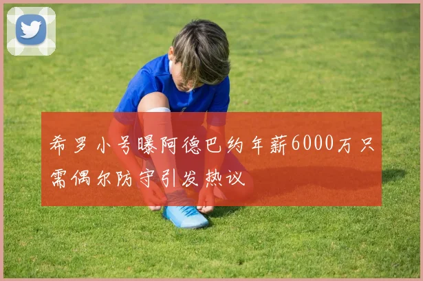 希罗小号曝阿德巴约年薪6000万只需偶尔防守引发热议